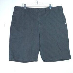 DC Gray with Black Pin-Striped Chino Shorts 42 Preppy Casual Dad